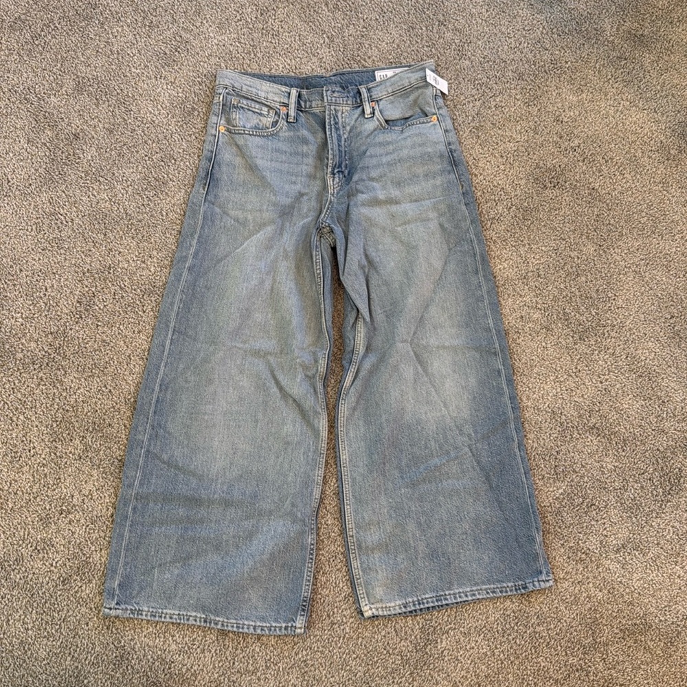 GAP Baggy Mid Rise Jeans – Ultrasoft Denim – Size 28P – NWT